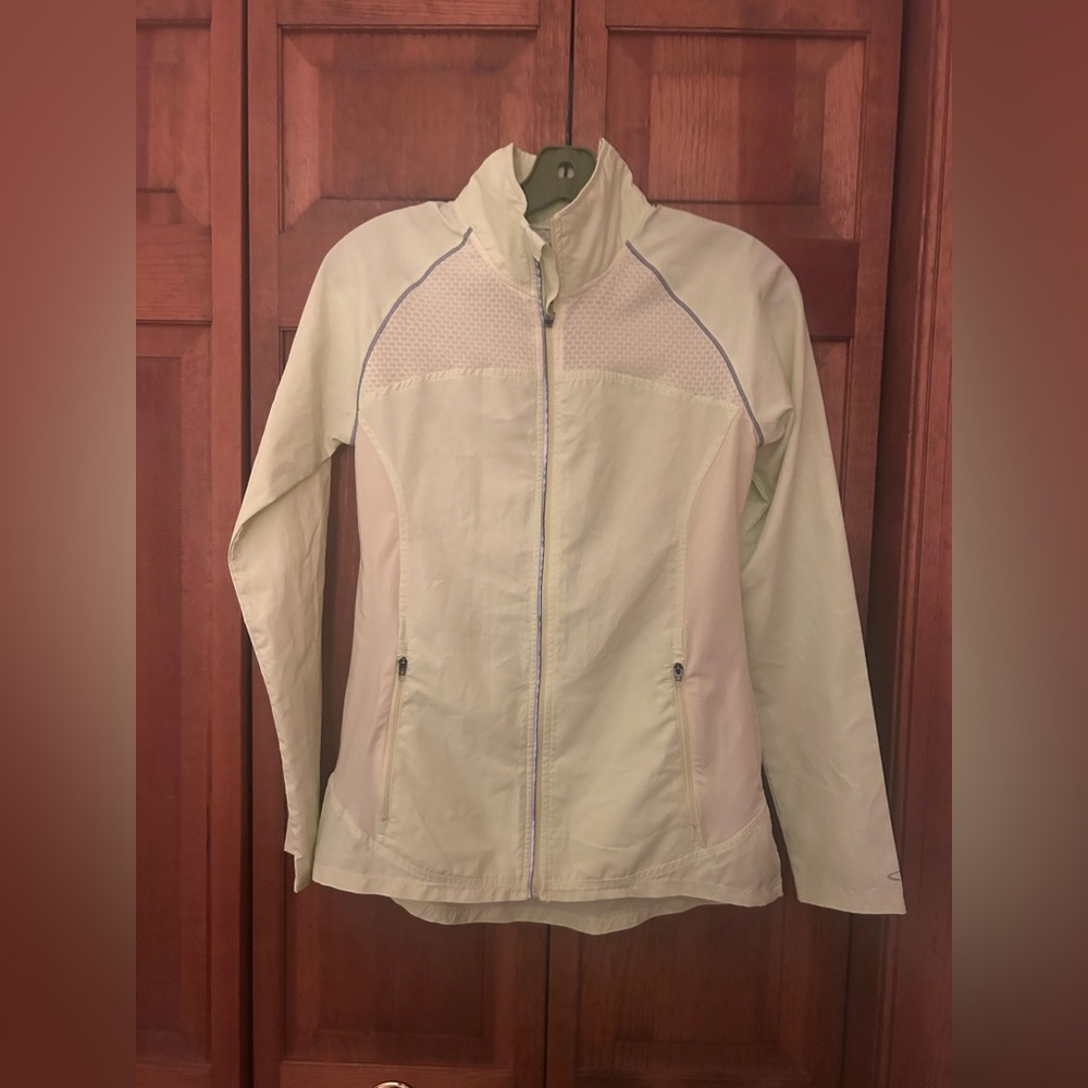 Champion Sz XS Yellow/Green Duo Dry Zip Up Lightweight Athleisure Coat Jacket